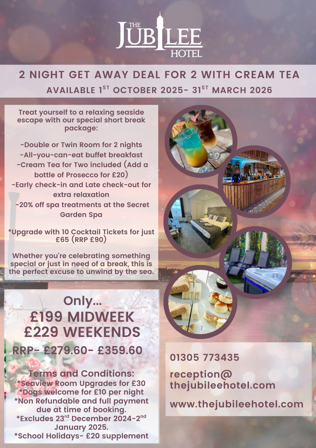 2 NIGHT CREAM TEA PACKAGE 2 Night Getaway Breaks