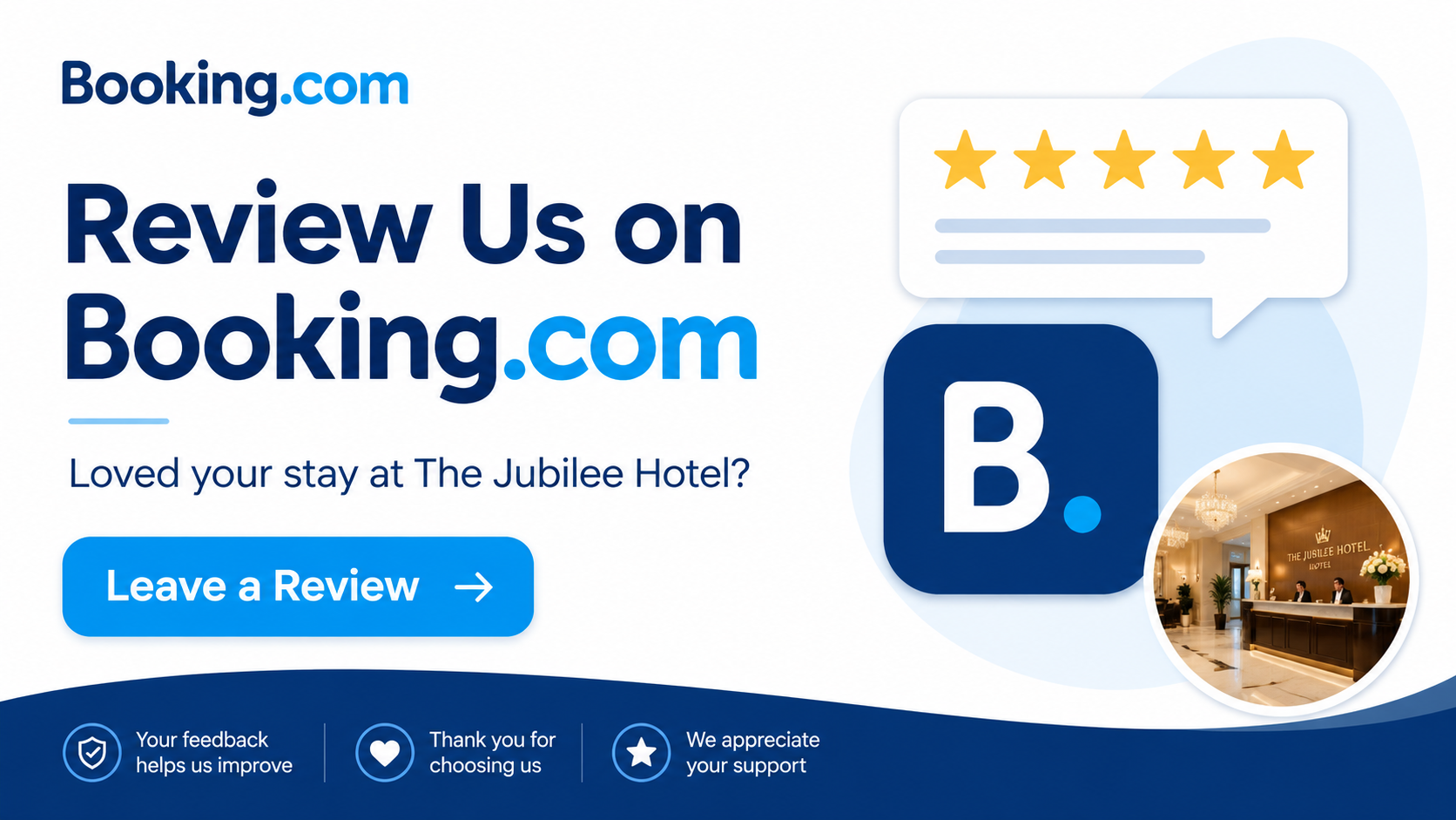 Review us on TRIPADVISOR - The Jubilee Hotel