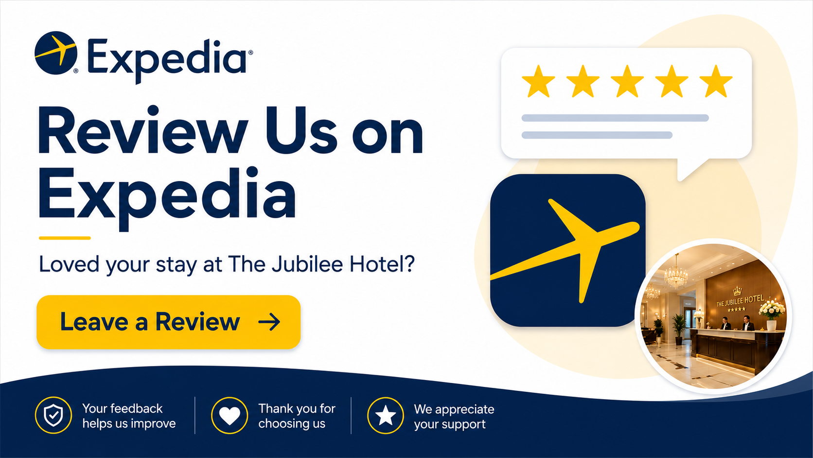 Review us on FACEBOOK - The Jubilee Hotel